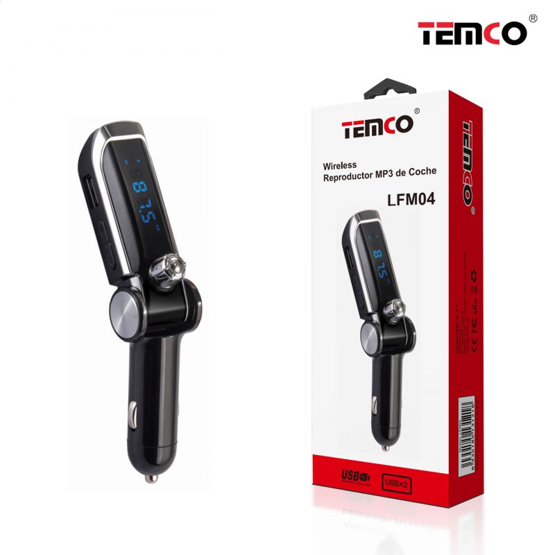 TEMCO Reproductor para Coche MP3 | Negro Fácil de colocar y usar