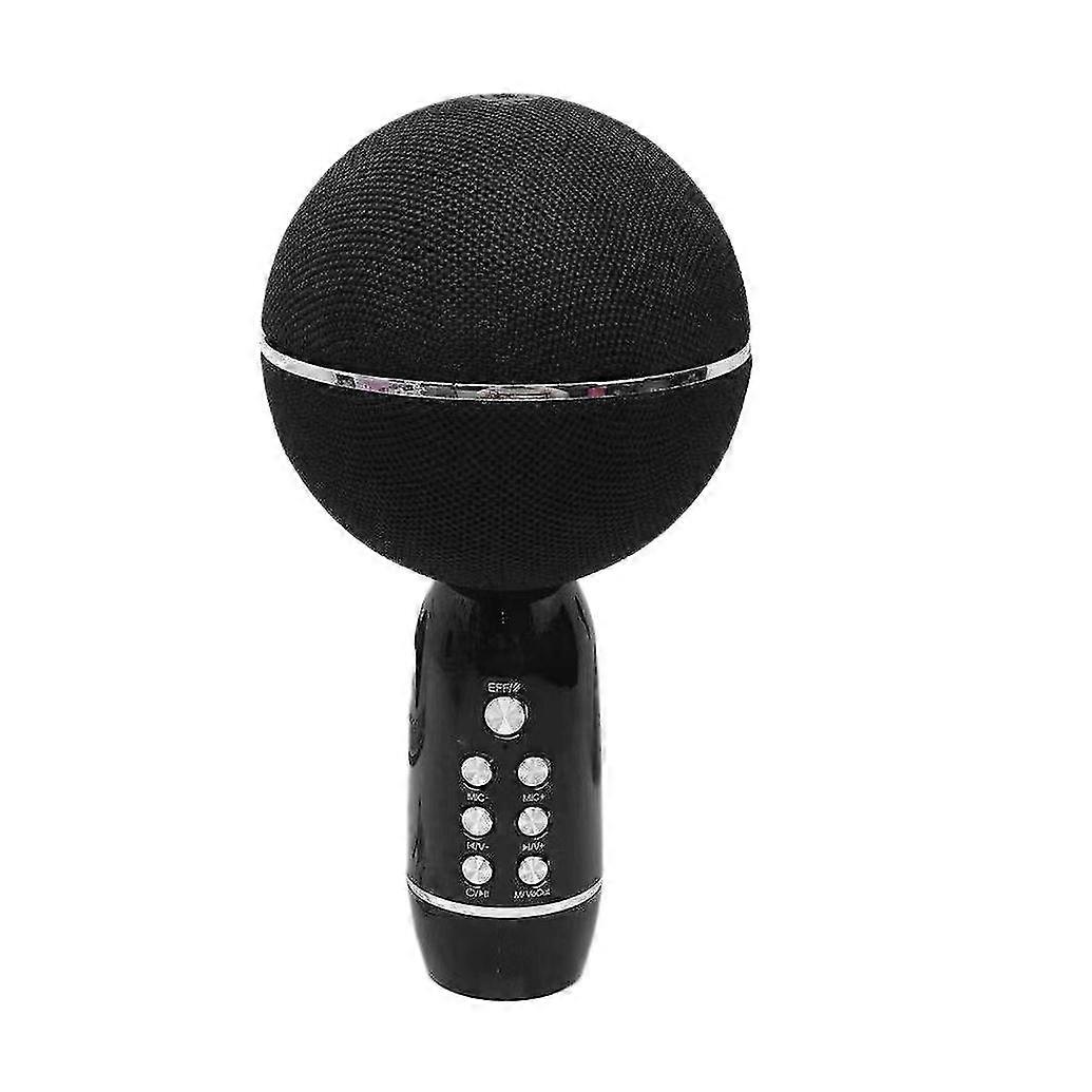 YS08-micrófono inalámbrico retro Para karaoke, altavoz con luz led BT para fiesta familiar, micrófono de mano, ktv