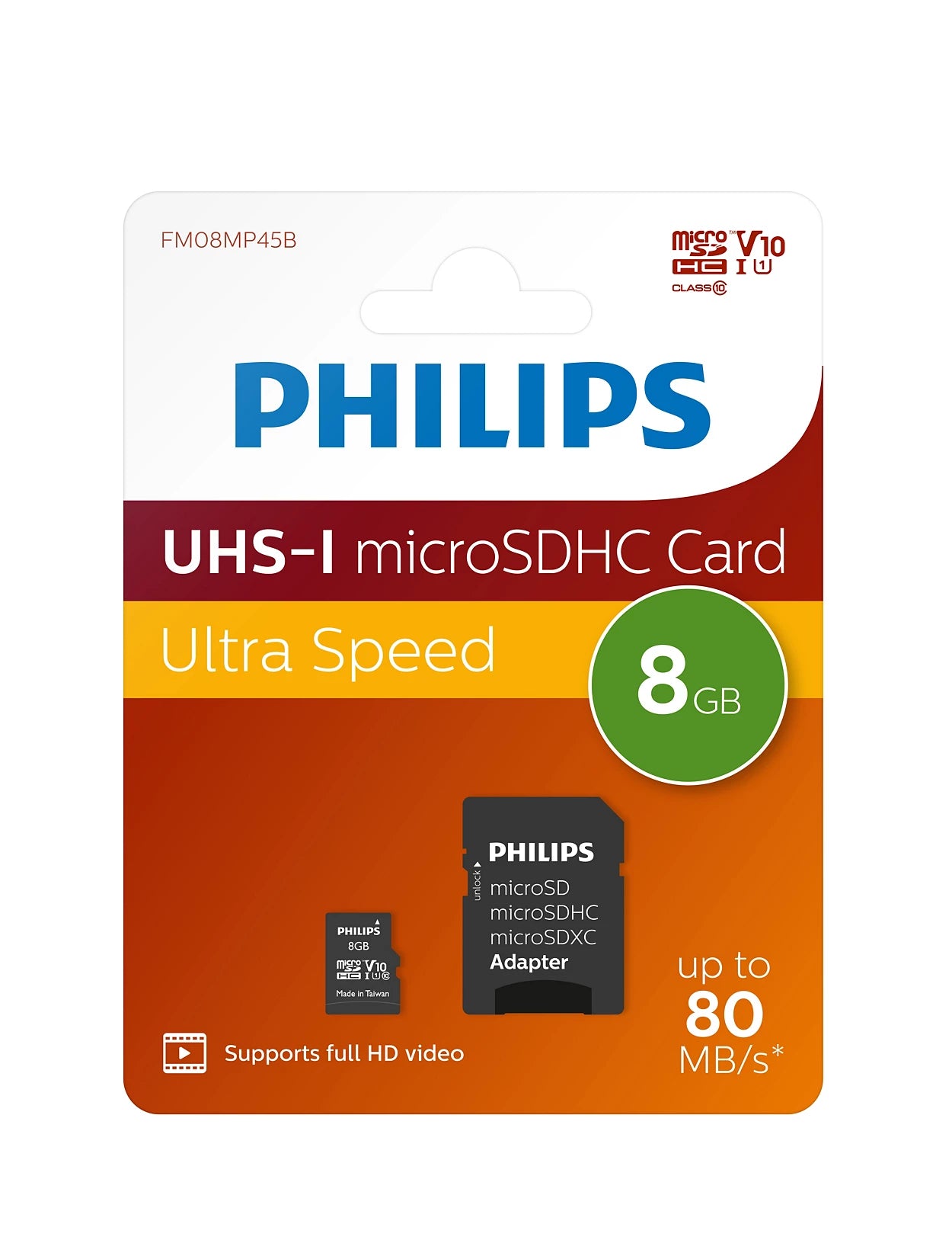 PHILIPS Tarjetas microSD 8 | 16 | 32 GB con adaptador incluido