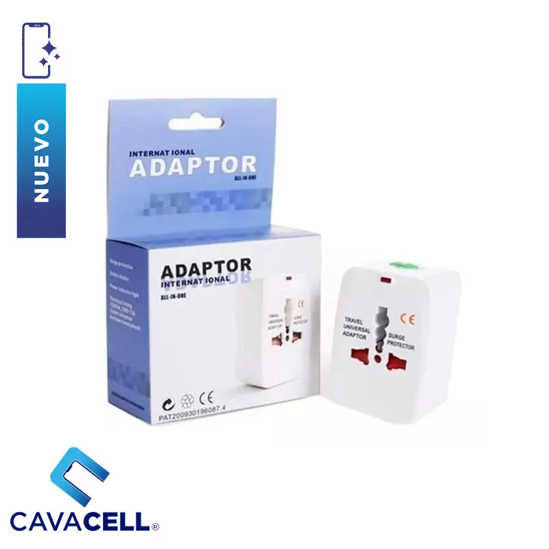 Adaptaodor internacional ALL-IN-ONE / 125V 6A - 250V 13A / Blanco