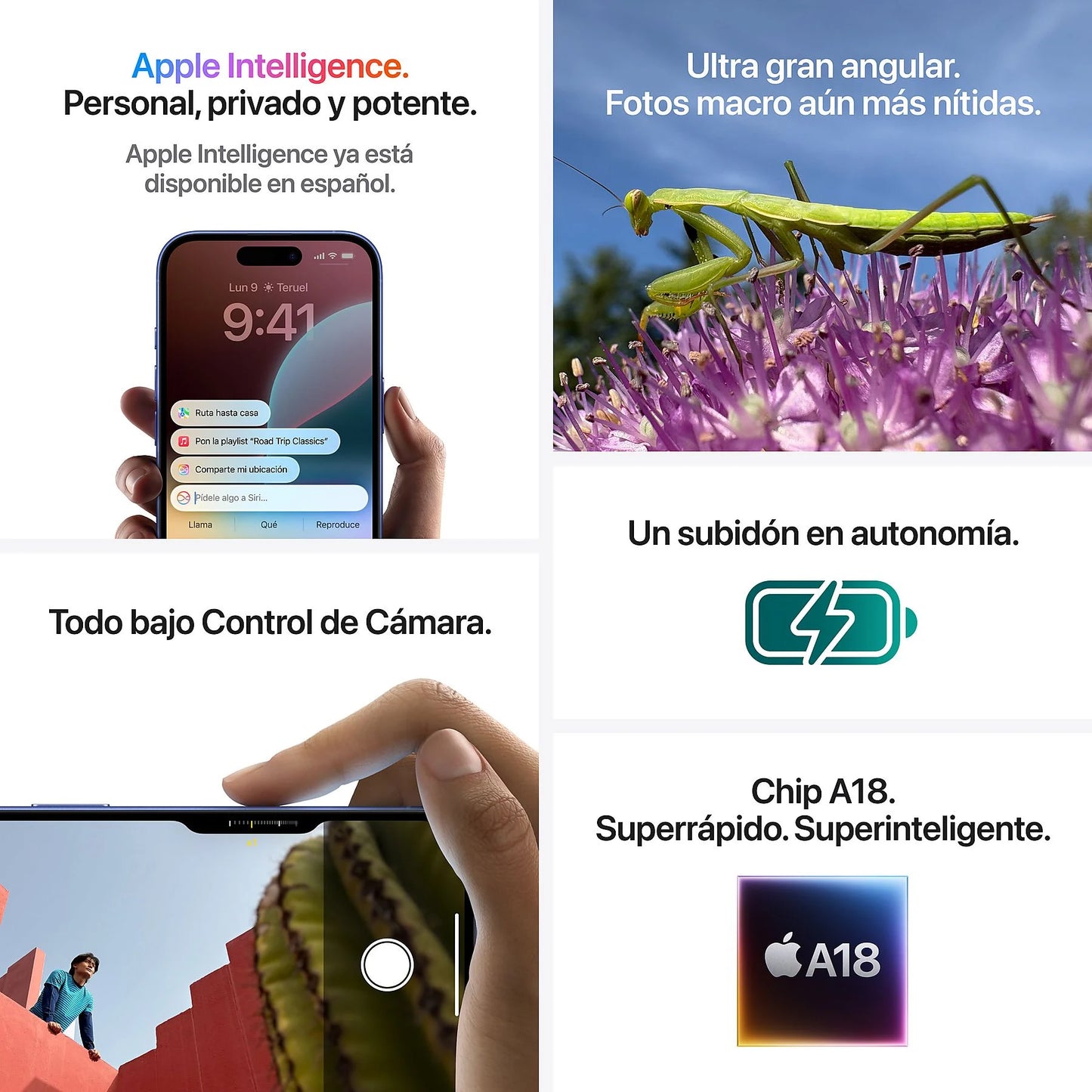 Apple iPhone 16 Plus, Blanco, 128 GB, 5G, 6.7 " OLED Super Retina XDR, Chip A18 Bionic, iOS - ROOLAYMO - Carcasas ExclusivasAppleNegro128GBApple iPhone 16 Plus, Blanco, 128 GB, 5G, 6.7 " OLED Super Retina XDR, Chip A18 Bionic, iOS