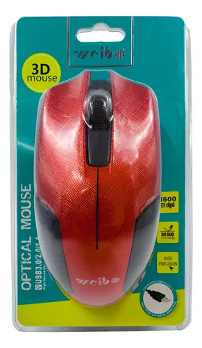 Mouse Optico Con Cable Fc-145 disponible en 2 colores