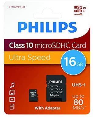 PHILIPS Tarjetas microSD 8 | 16 | 32 GB con adaptador incluido