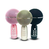 YS08-micrófono inalámbrico retro Para karaoke, altavoz con luz led BT para fiesta familiar, micrófono de mano, ktv