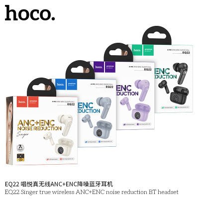 Hoco EQ22 Auriculares TWS Con Cancelacion De Ruido ANC + ENC 7h - ROOLAYMO - Carcasas ExclusivasROOLAYMO - Carcasas ExclusivasHoco EQ22 Auriculares TWS Con Cancelacion De Ruido ANC + ENC 7h