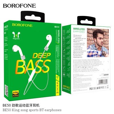 Borofone BE50 Auriculares BT Deportivos 8h - ROOLAYMO - Carcasas ExclusivasROOLAYMO - Carcasas ExclusivasBorofone BE50 Auriculares BT Deportivos 8h