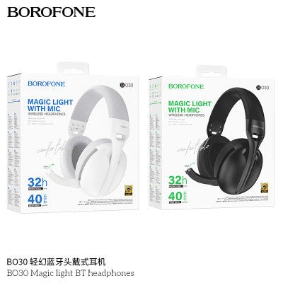 BOROFONE. BO30 Auricular Diadema BT 32h - ROOLAYMO - Carcasas ExclusivasROOLAYMO - Carcasas ExclusivasBOROFONE. BO30 Auricular Diadema BT 32h