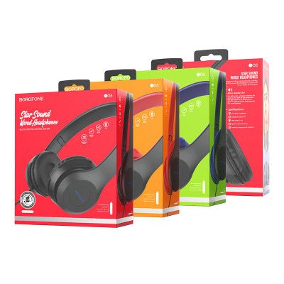 Borofone BO5 Auriculares Diadema Jack - ROOLAYMO - Carcasas ExclusivasROOLAYMO - Carcasas ExclusivasBorofone BO5 Auriculares Diadema Jack