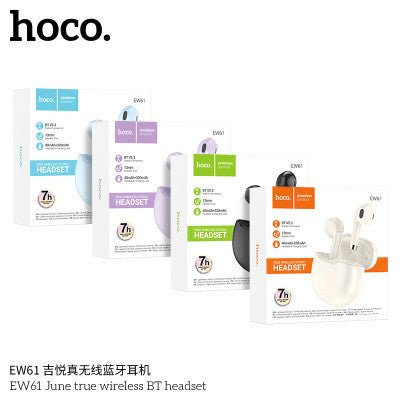Hoco EW61 Auricular TWS BT 7h (Sin Goma) - ROOLAYMO - Carcasas ExclusivasROOLAYMO - Carcasas ExclusivasHoco EW61 Auricular TWS BT 7h (Sin Goma)