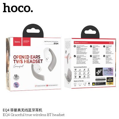 Hoco EQ4 Auricular TWS BT Abiertos 12h - ROOLAYMO - Carcasas ExclusivasROOLAYMO - Carcasas ExclusivasHoco EQ4 Auricular TWS BT Abiertos 12h