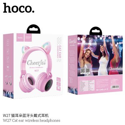 Hoco W27 Auricular Diadema BT Gato (Plegable) - ROOLAYMO - Carcasas ExclusivasROOLAYMO - Carcasas ExclusivasHoco W27 Auricular Diadema BT Gato (Plegable)