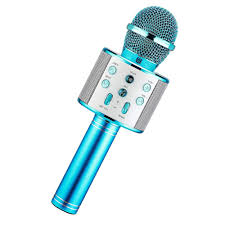 SOPORTE DE MICRÓFONO INALÁMBRICO BLUETOOTH DE MANO PARA KARAOKE CON ALTAVOZ Y GRABACIÓN DE AUDIO PARA TELÉFONO CELULAR