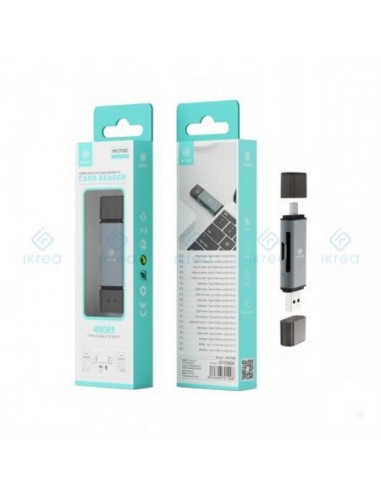IKREA Lector de tarjetas es Compatible con MacBook/IP15 | 480M TIPO-C/USB-A - SD/T