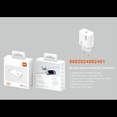 Sio. SD21 Cargador PD20W (1C) Sin - ROOLAYMO - Carcasas ExclusivasSIOSio. SD21 Cargador PD20W (1C) Sin