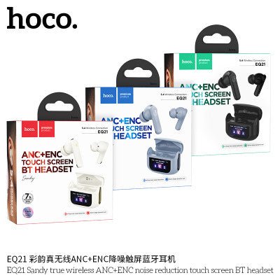 Hoco EQ21 Auricular TWS ANC+ENC 7h - ROOLAYMO - Carcasas ExclusivasROOLAYMO - Carcasas ExclusivasHoco EQ21 Auricular TWS ANC+ENC 7h