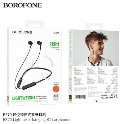 Borofone BE70 Auriculares BT Deportivos 16h - ROOLAYMO - Carcasas ExclusivasROOLAYMO - Carcasas ExclusivasBorofone BE70 Auriculares BT Deportivos 16h